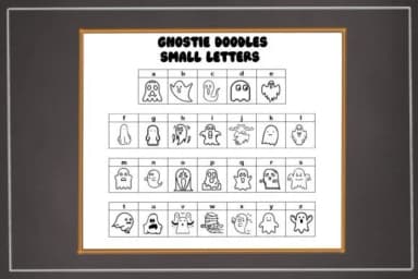 Ghosties by Mary Kay's Magic — Dingbats Font — thumbnail 3