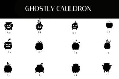 Ghostly Caldron by Heartcraft Atelier — Dingbats Font — thumbnail 2