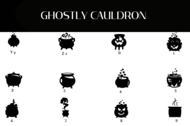 Ghostly Caldron by Heartcraft Atelier — Dingbats Font — thumbnail 3