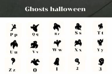 Ghosts Halloween by Apiwat Type — Dingbats Font — thumbnail 2