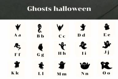 Ghosts Halloween by Apiwat Type — Dingbats Font — thumbnail 3