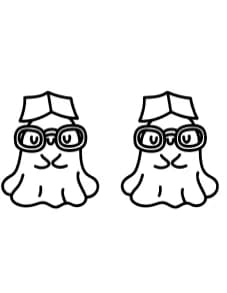 Ghosts Reading Book by Chonada — Dingbats Font — thumbnail 7