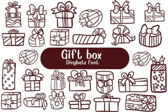 Gift Box by Nongyao — Dingbats Font