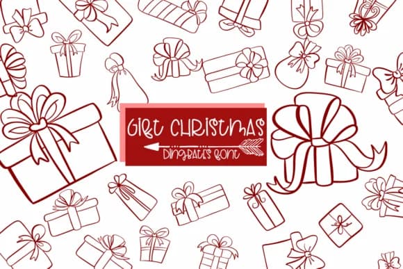 Gift Christmas by Sirinart — Dingbats Font