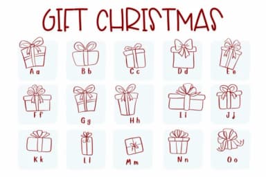 Gift Christmas by Sirinart — Dingbats Font — thumbnail 2