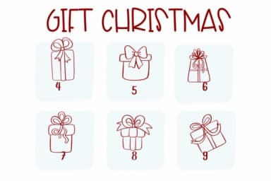 Gift Christmas by Sirinart — Dingbats Font — thumbnail 4