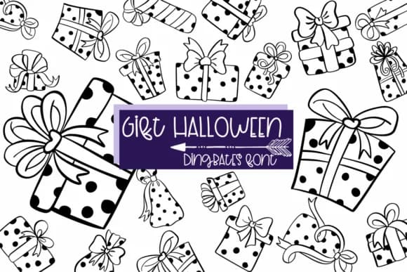 Gift Halloween by Sirinart — Dingbats Font