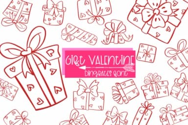 Gift Valentine by Sirinart — Dingbats Font — thumbnail 1