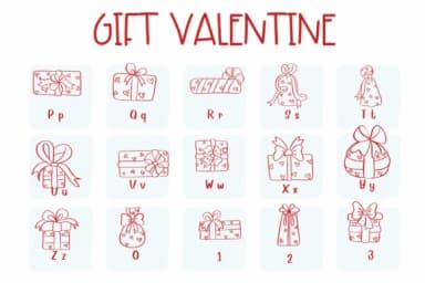 Gift Valentine by Sirinart — Dingbats Font — thumbnail 3