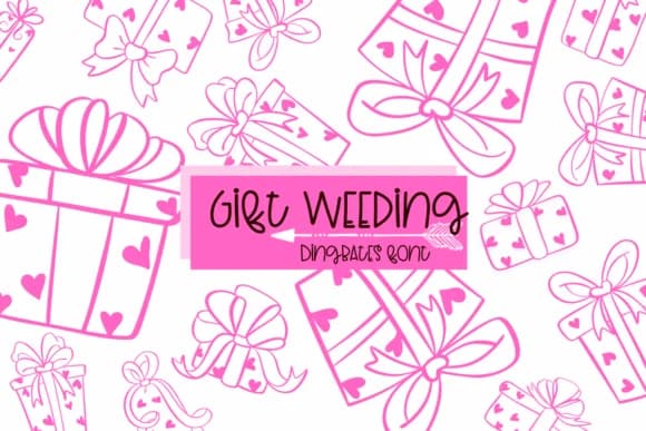Gift Weeding by Sirinart — Dingbats Font