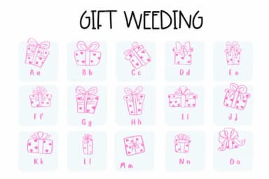 Gift Weeding by Sirinart — Dingbats Font — thumbnail 2