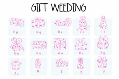 Gift Weeding by Sirinart — Dingbats Font — thumbnail 3