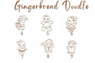 Gingerbread Doodle by Suphitchaya — Dingbats Font — thumbnail 4