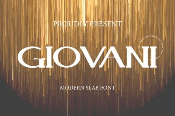 Giovani by gunaloe12 — Slab Serif Font