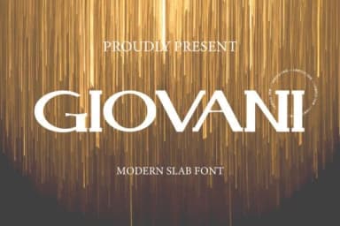 Giovani by gunaloe12 — Slab Serif Font — thumbnail 1