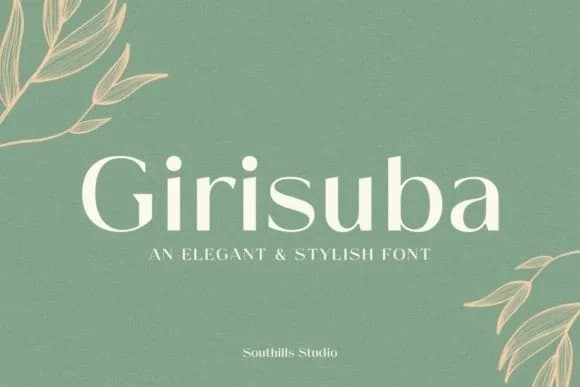 Girisuba by Southills Studio — Slab Serif Font