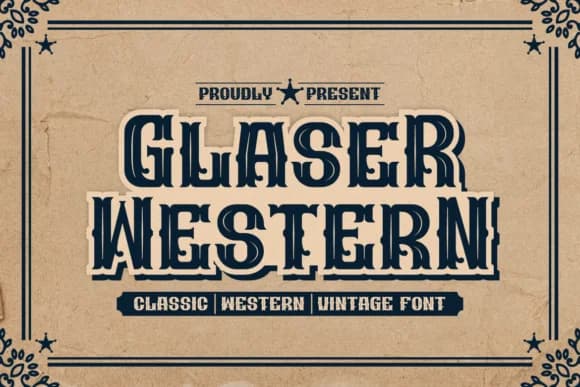 Glaser Western by qrdesignstd — Slab Serif Font