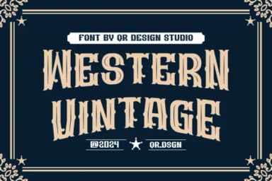 Glaser Western by qrdesignstd — Slab Serif Font — thumbnail 2
