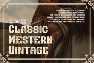 Glaser Western by qrdesignstd — Slab Serif Font — thumbnail 3
