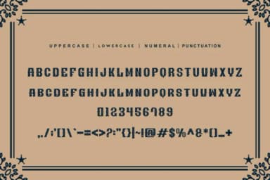 Glaser Western by qrdesignstd — Slab Serif Font — thumbnail 5