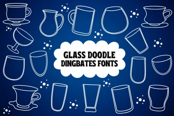 Glass Doodle by Natchuta — Dingbats Font