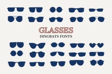 Glasses by Eystore — Dingbats Font — thumbnail 1