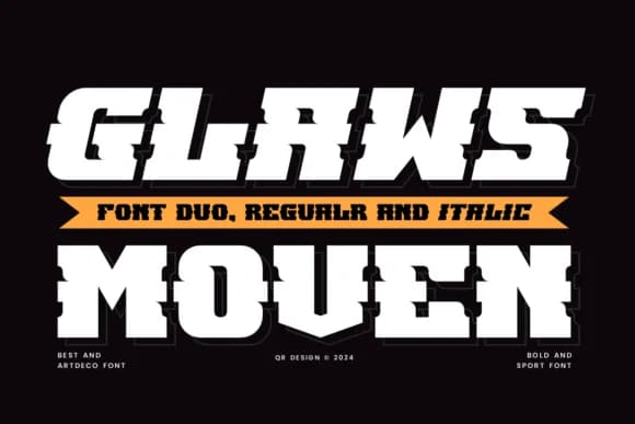 Glaws Moven by qrdesignstd — Slab Serif Font