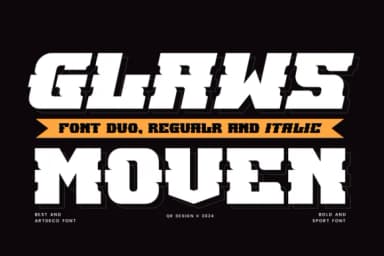 Glaws Moven by qrdesignstd — Slab Serif Font — thumbnail 1