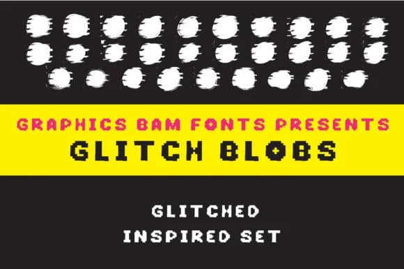 Glitch Blobs by GraphicsBam Fonts — Dingbats Font