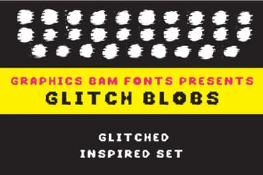 Glitch Blobs by GraphicsBam Fonts — Dingbats Font — thumbnail 1