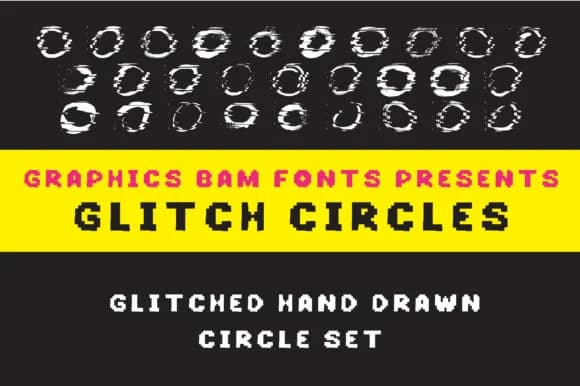 Glitch Circles by GraphicsBam Fonts — Dingbats Font