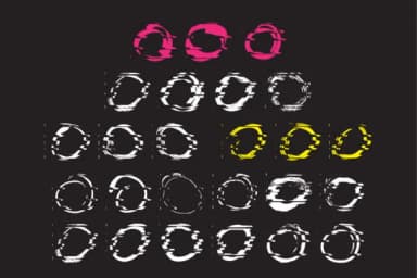 Glitch Circles by GraphicsBam Fonts — Dingbats Font — thumbnail 2