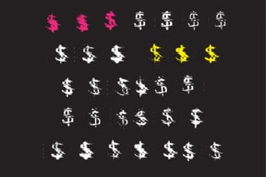 Glitch Dollar by GraphicsBam Fonts — Dingbats Font — thumbnail 2