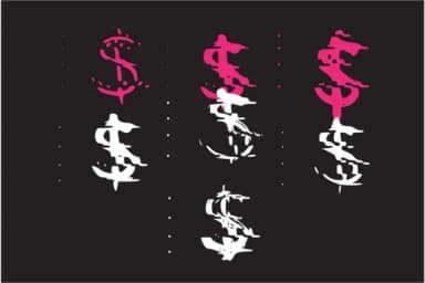 Glitch Dollar by GraphicsBam Fonts — Dingbats Font — thumbnail 3