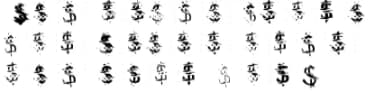 Glitch Dollar by GraphicsBam Fonts — Dingbats Font — thumbnail 5