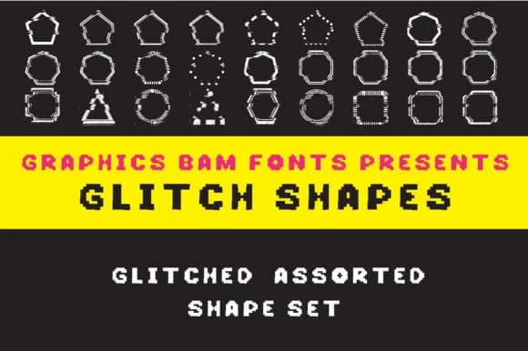 Glitch Shapes by GraphicsBam Fonts — Dingbats Font