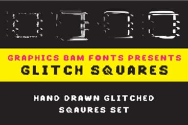 Glitch Squares by GraphicsBam Fonts — Dingbats Font — thumbnail 1