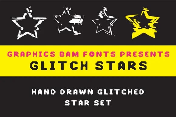 Glitch Stars by GraphicsBam Fonts — Dingbats Font