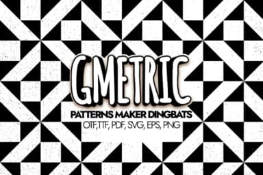 Gmetric by Minimalistartstudio — Dingbats Font — thumbnail 1