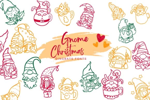 Gnome Christmas by Suphitchaya — Dingbats Font