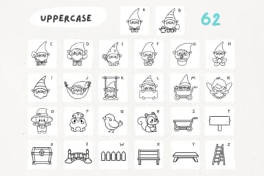 Gnome Garden by Babymimiart — Dingbats Font — thumbnail 7