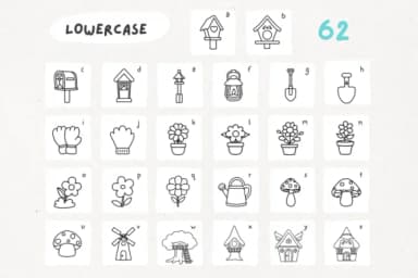 Gnome Garden by Babymimiart — Dingbats Font — thumbnail 8