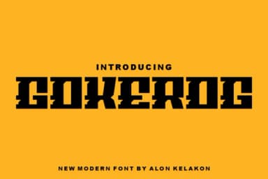 Gokerog by alonkelakon — Slab Serif Font — thumbnail 1