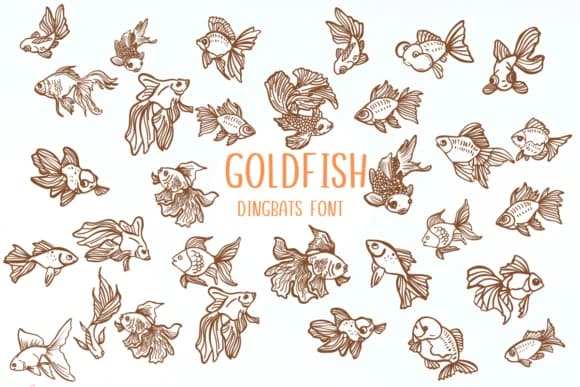 Gold Fish by Nongyao — Dingbats Font