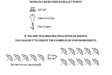 Golf Doodle by digitalplannerland — Dingbats Font — thumbnail 7