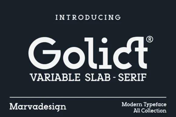 Golict by Marvadesign — Slab Serif Font