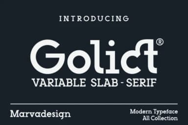 Golict by Marvadesign — Slab Serif Font — thumbnail 1