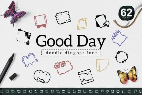 Good Day by YandiDesigns — Dingbats Font