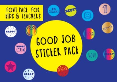 Good Job Sticker Pack by GraphicsBam Fonts — Dingbats Font — thumbnail 1