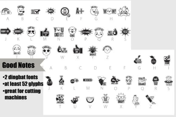 Good Notes by Illustration Ink — Dingbats Font